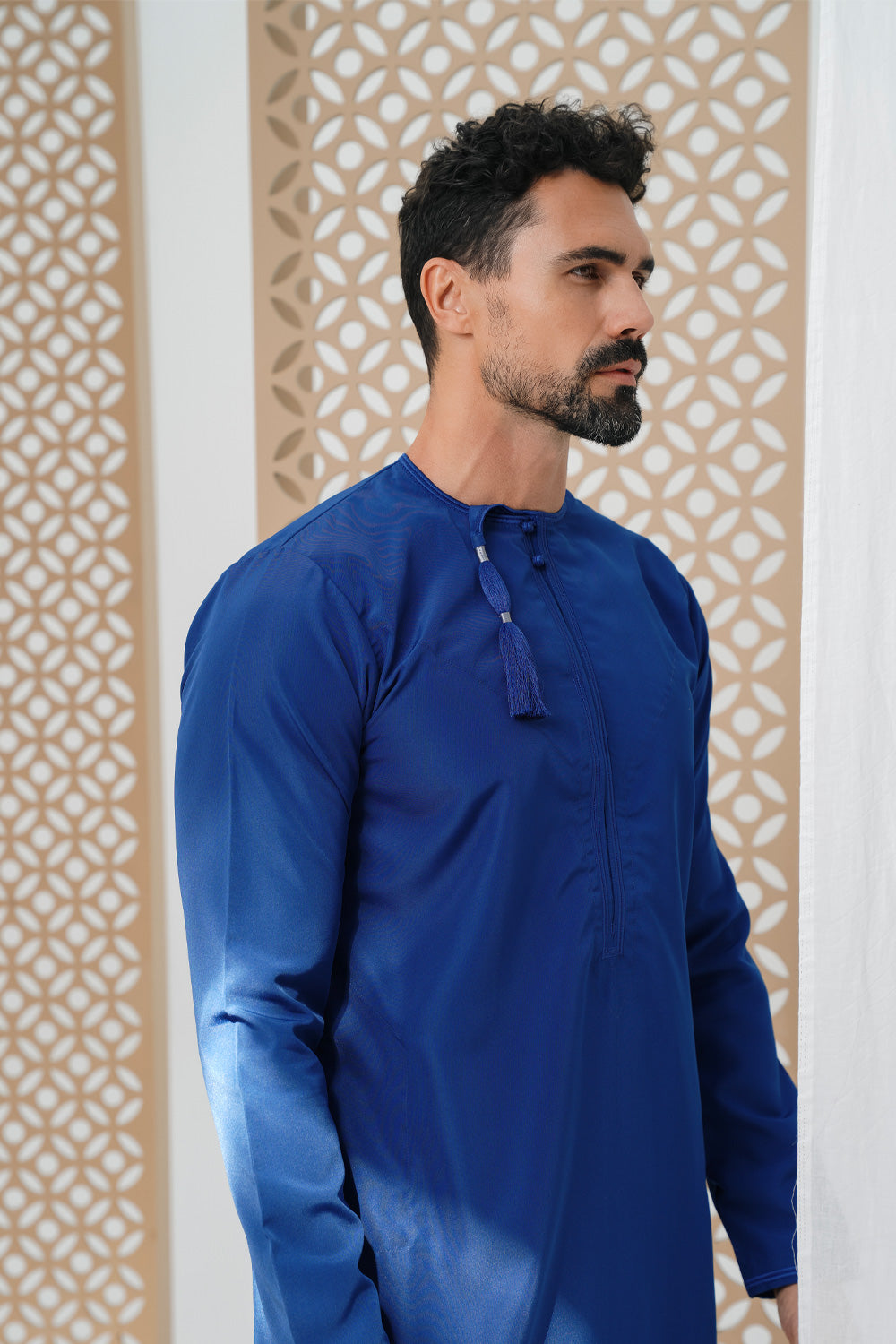 Omani Ocean Blue Thobe