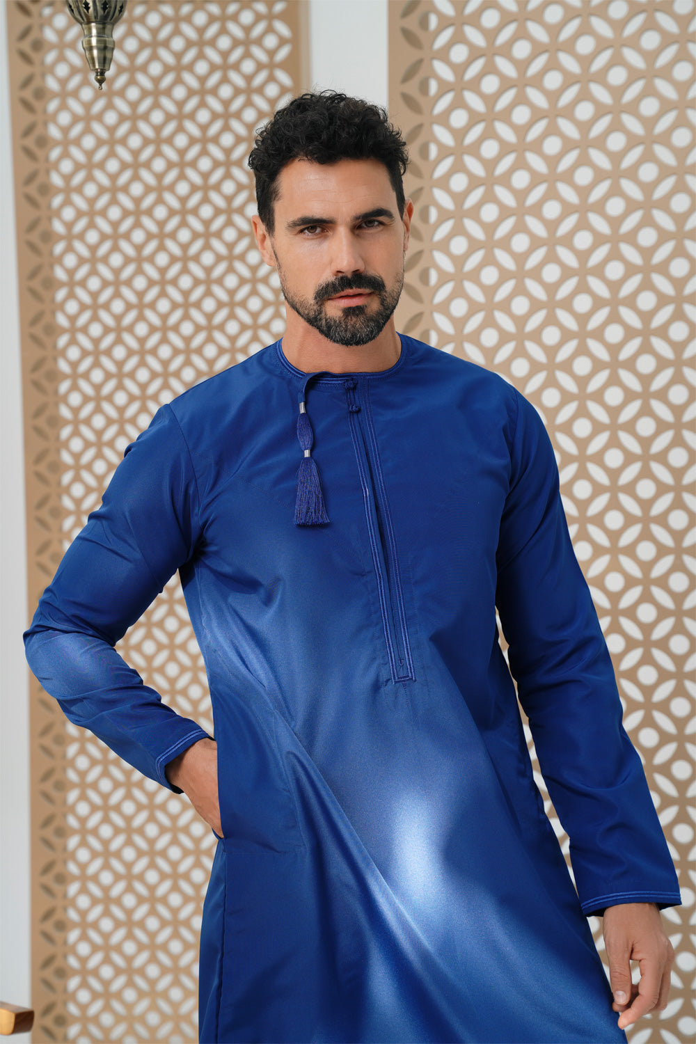 Omani Ocean Blue Thobe