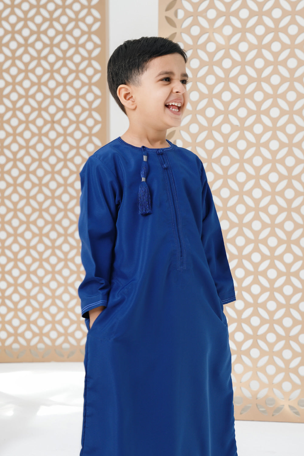 Omani Ocean Blue Boys Thobe