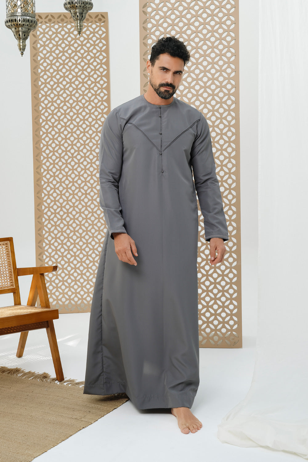 Emirati Charcoal Thobe