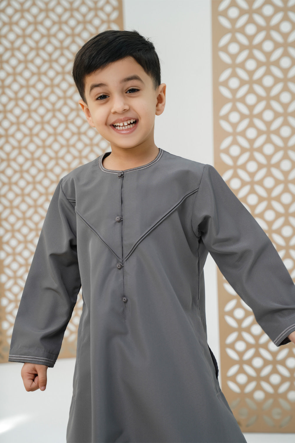 Emirati Charcoal Boys Thobe