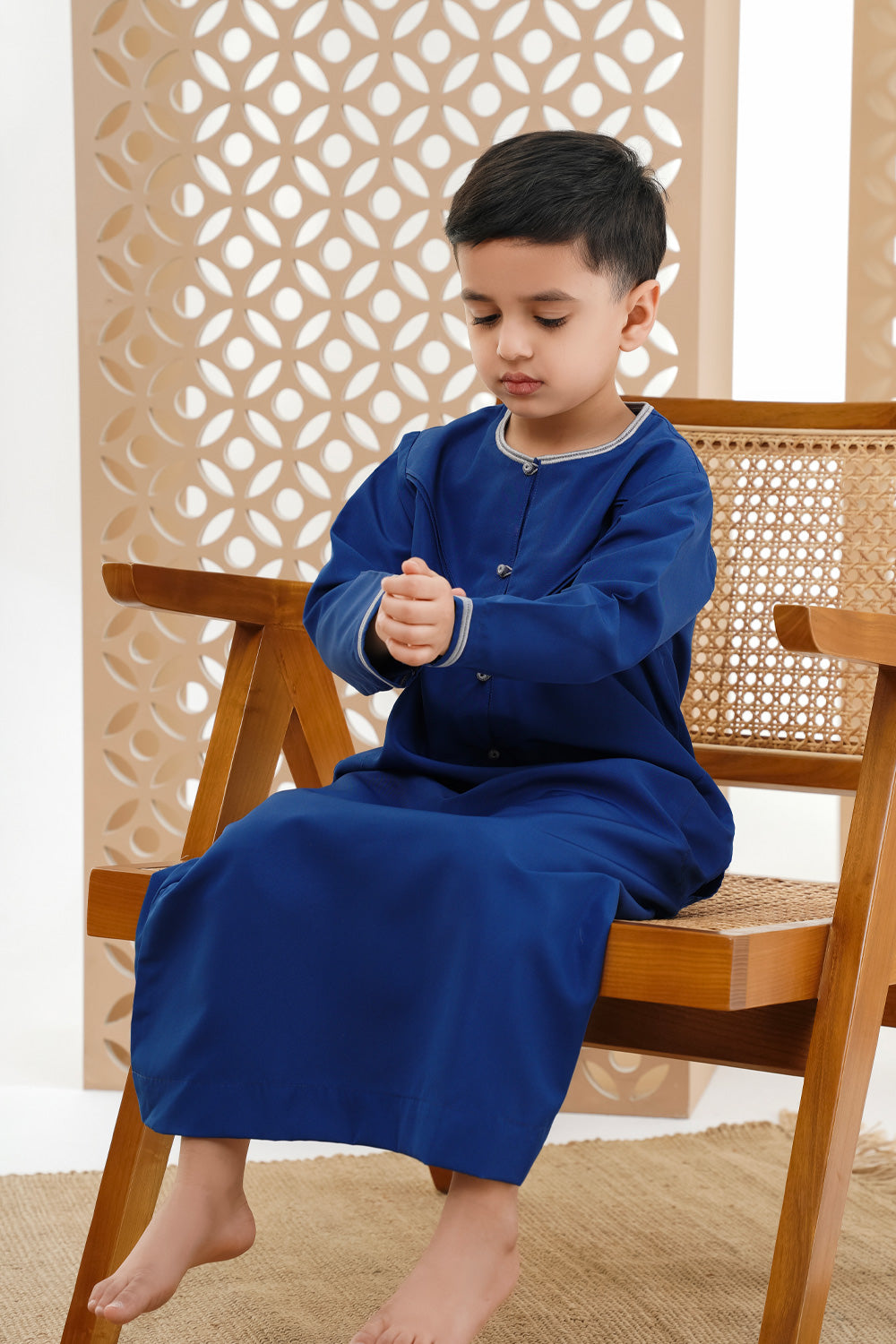 Emirati Ocean Blue Boys Thobe