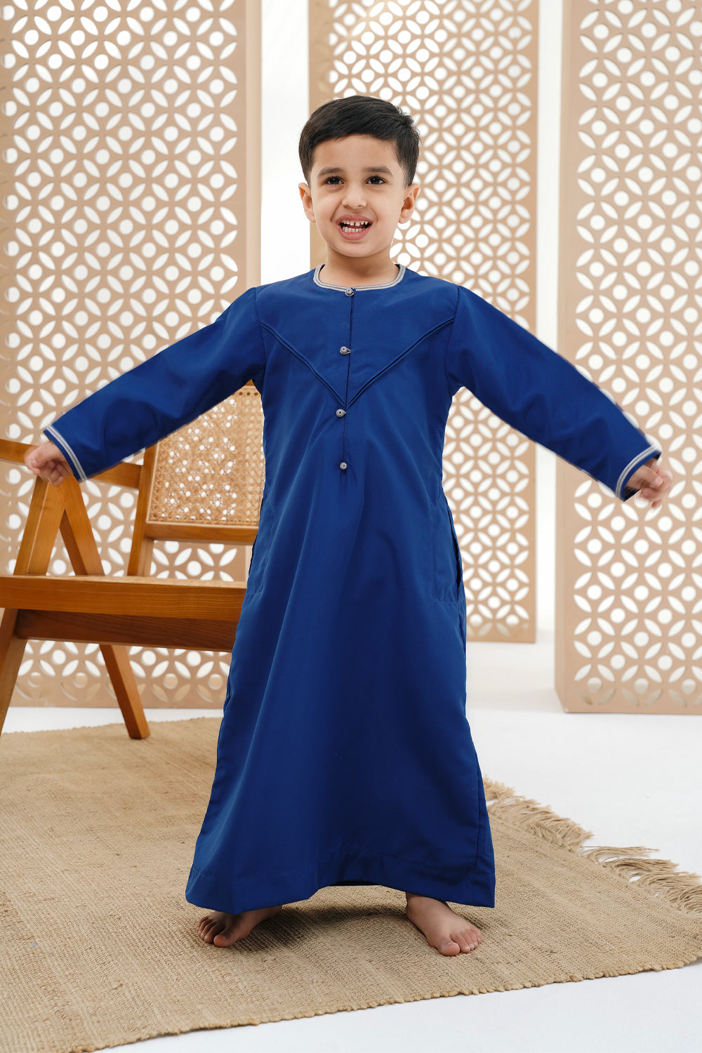 Emirati Ocean Blue Boys Thobe