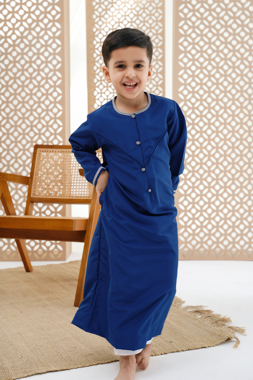 Emirati Ocean Blue Boys Thobe