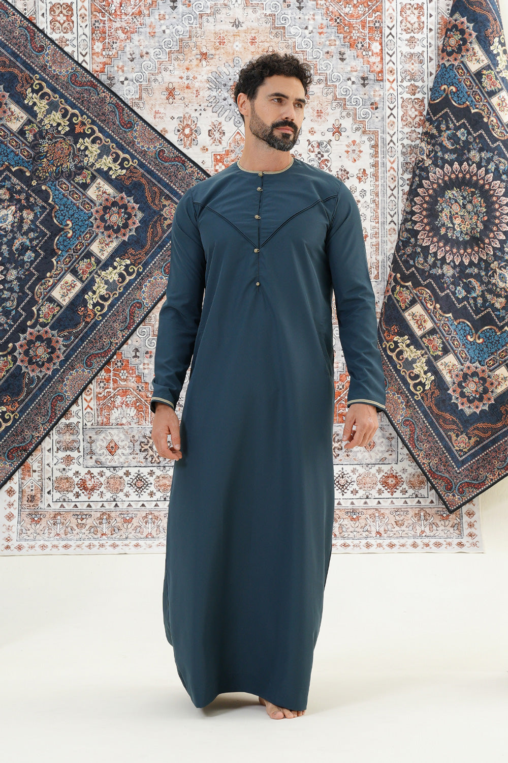 Emirati Aegean Blue Boys Thobe