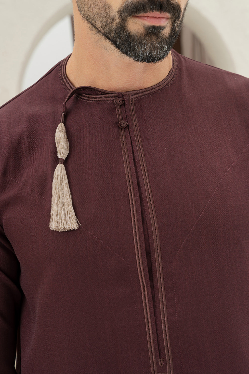 Omani Burgundy Thobe