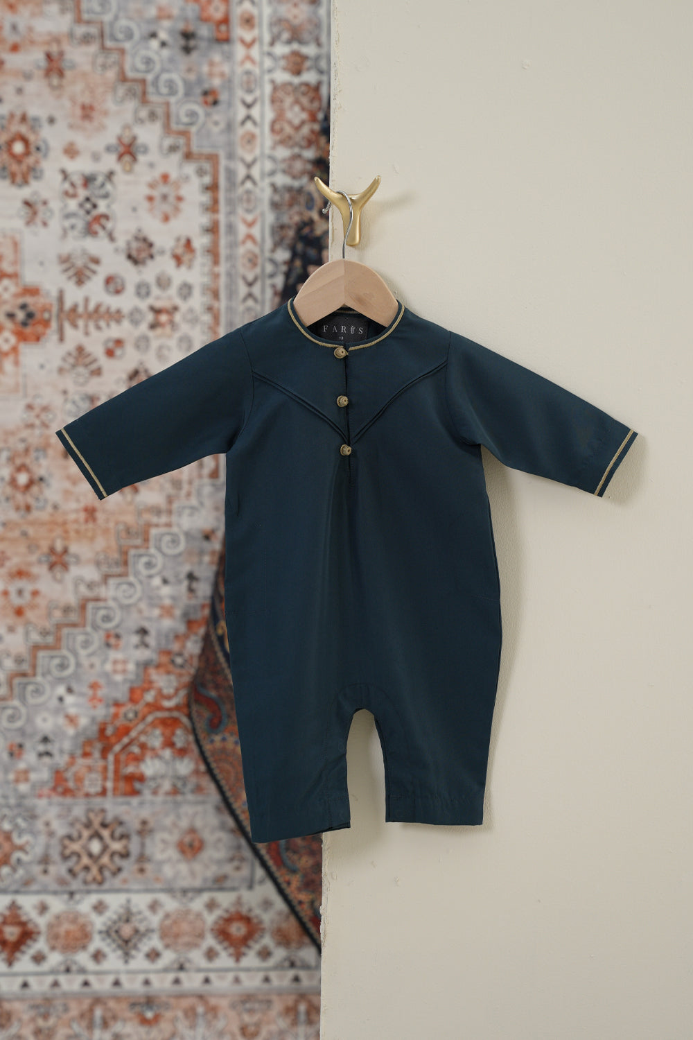 Emirati Aegean Blue Baby Thobe