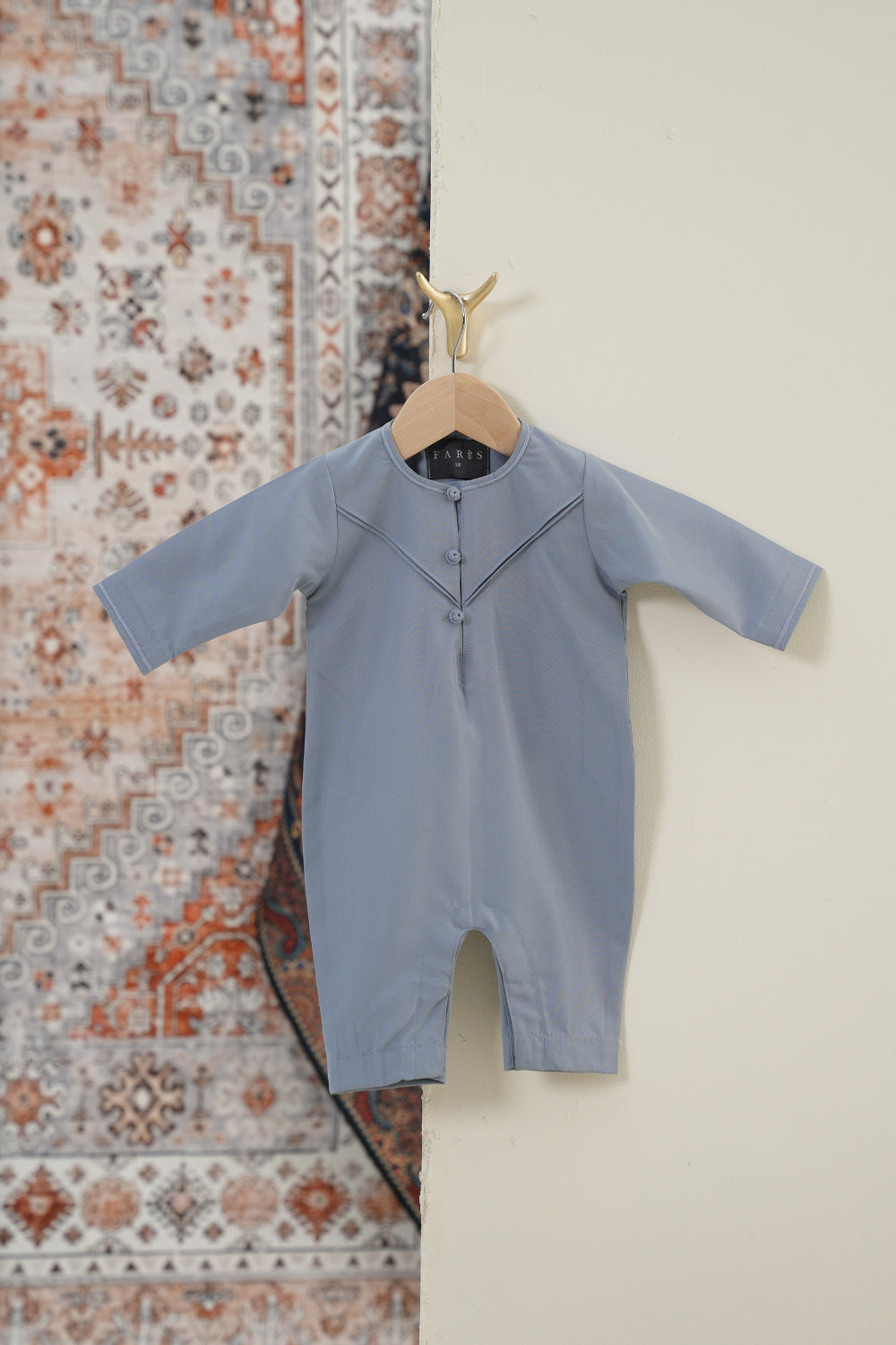 Emirati Denim Blue Baby Thobe
