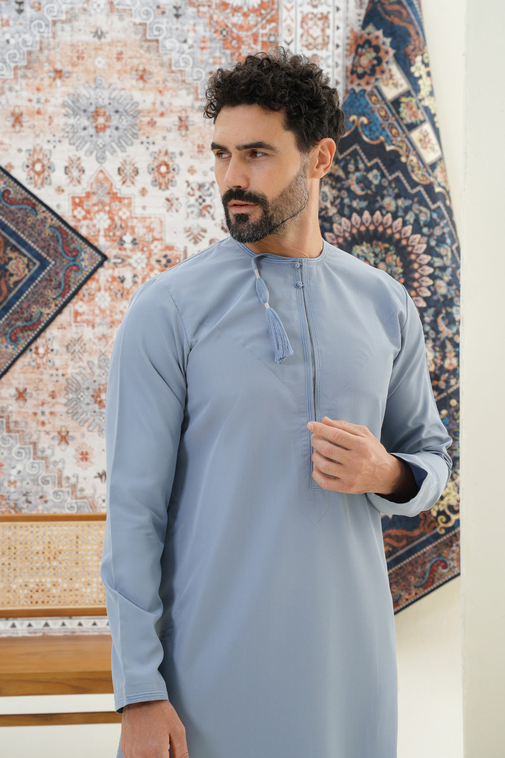 Omani Denim Blue Thobe
