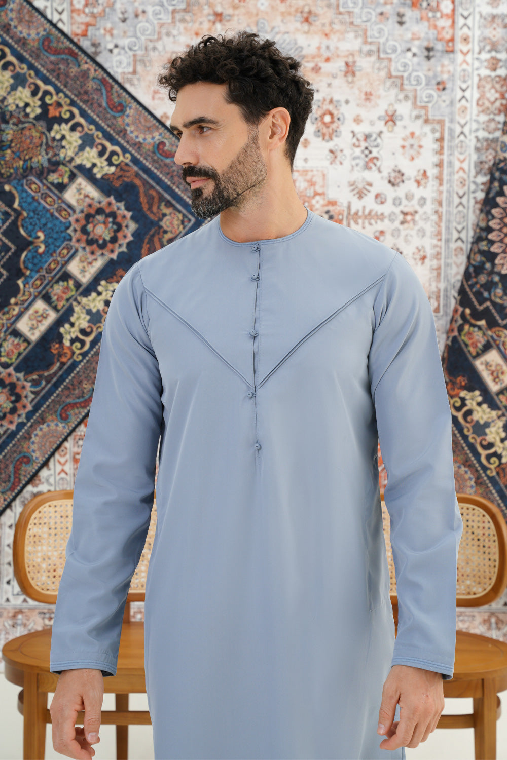 Emirati Denim Blue Thobe