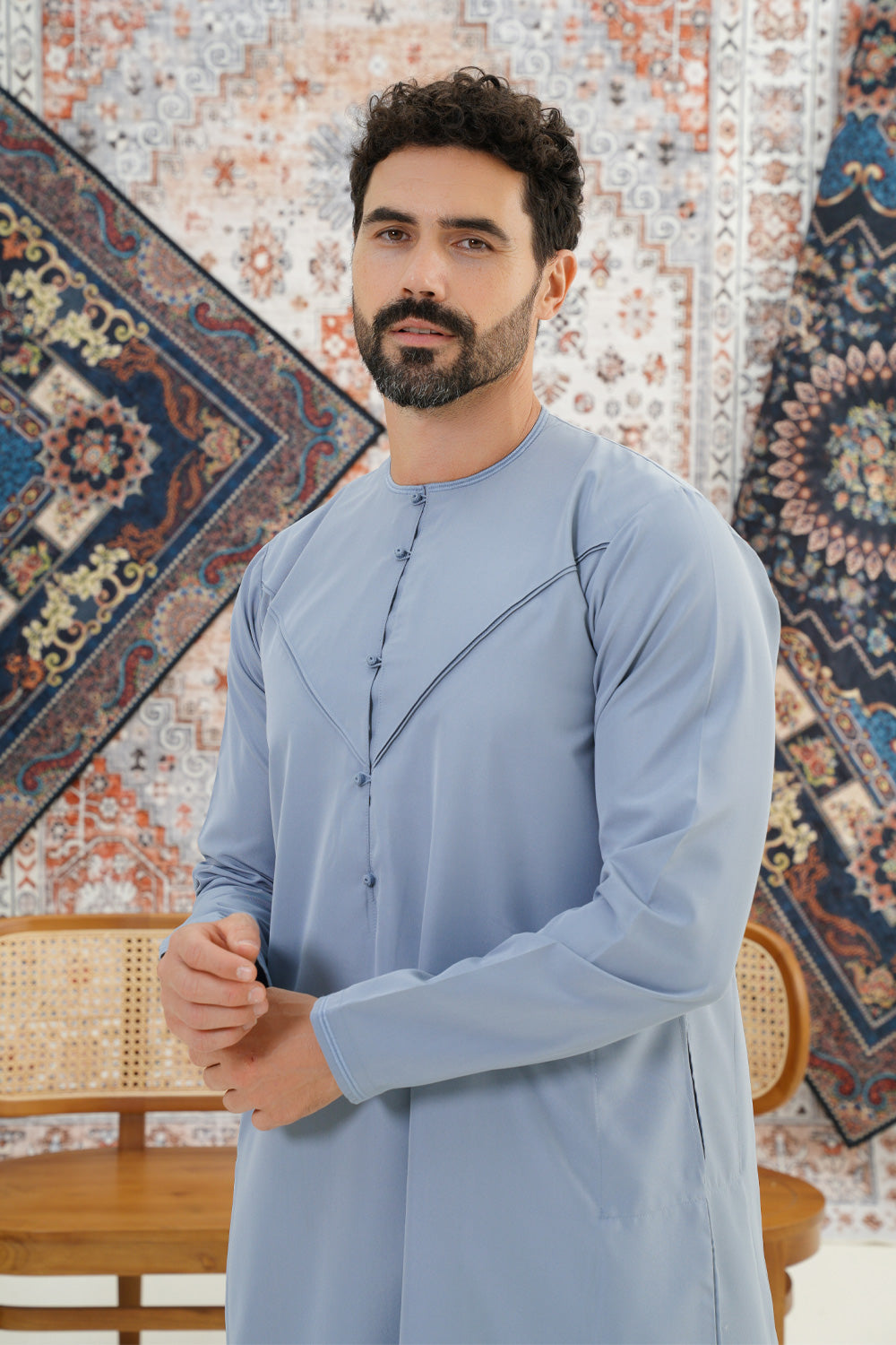 Emirati Denim Blue Thobe