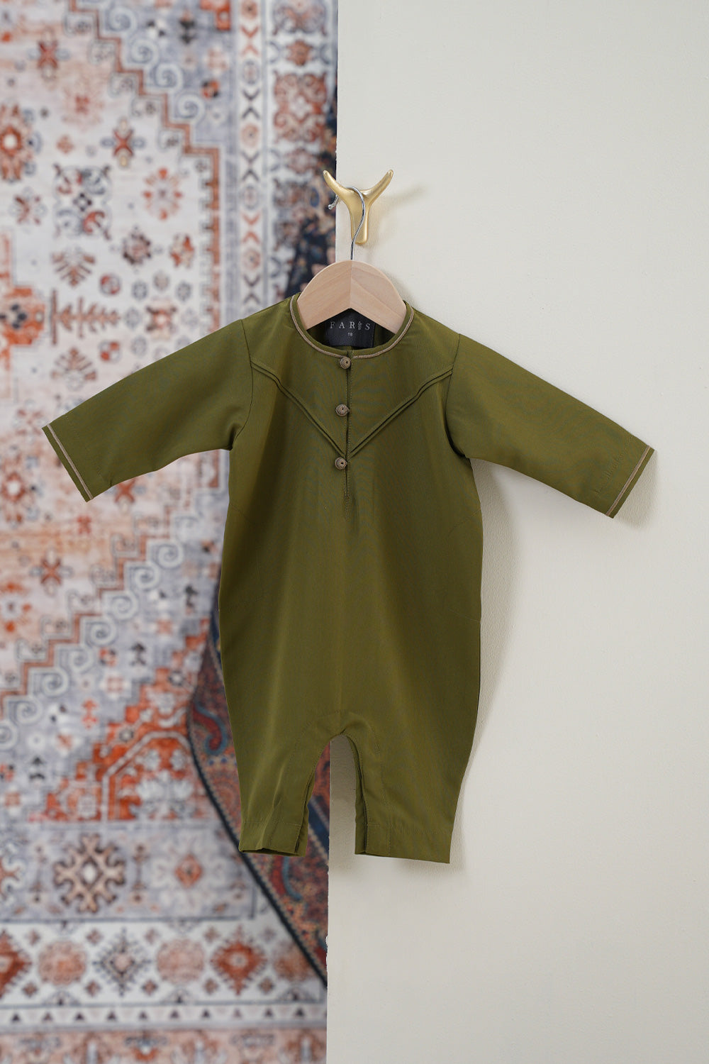 Emirati Forest Green Baby Thobe