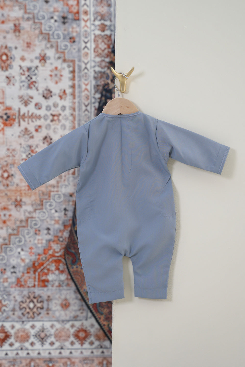 Omani Denim Blue Baby Thobe