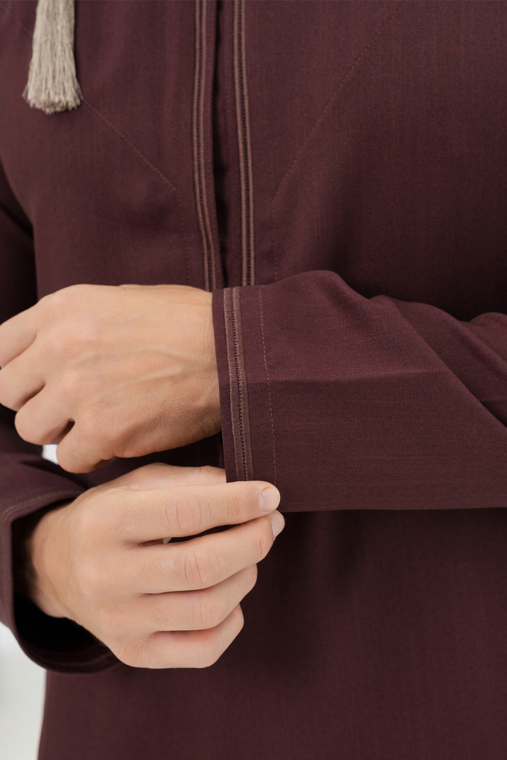 Omani Burgundy Thobe