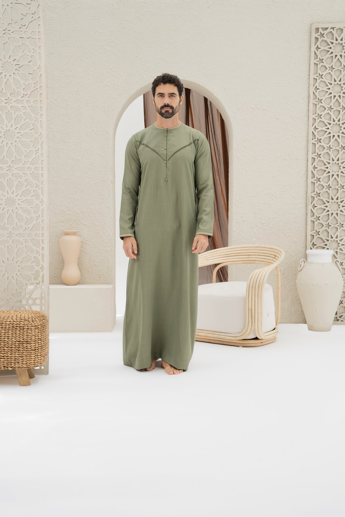 Emirati Green Thobe
