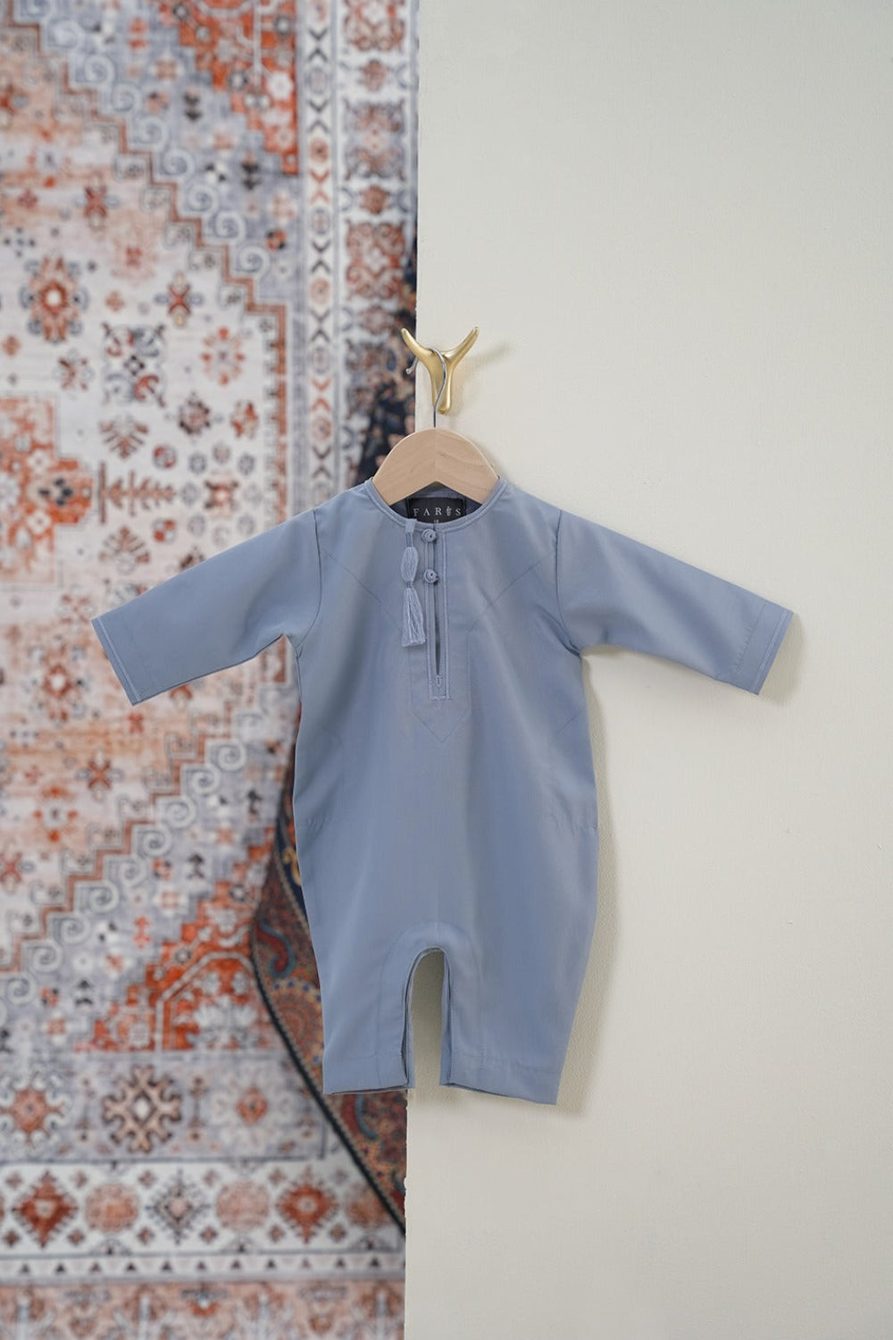 Omani Denim Blue Baby Thobe